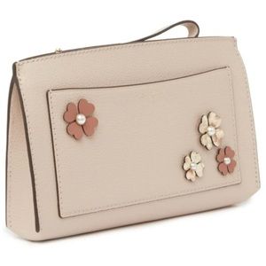 Kate Spade Riverside Street Warm Beige Emmie Leather Wristlet